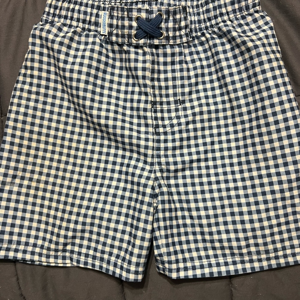 RuggedButts Blue and White Checkered Shorts